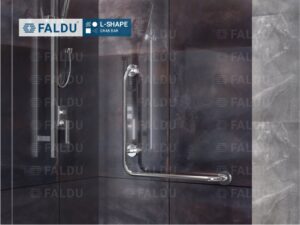 FALDU brand L-Shape Grab Bar for Differently Abled and Senior Citizens