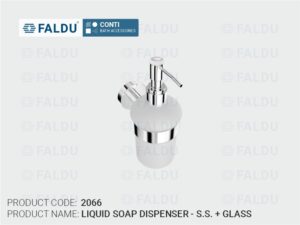Liquid Soap Dispenser - S.S. + Glass - 2066 - CONTI Series – FALDU