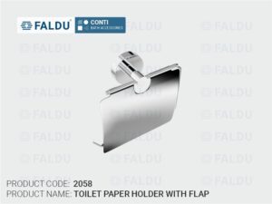 Toilet Paper Holder With Flap - 2058 - CONTI Series – FALDU