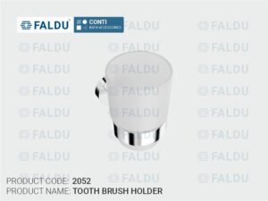 Tooth Brush Holder - 2052 - CONTI Series - Bath Accessories - FALDU