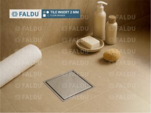 TILE INSERT 2 MM Thickness Reversible Floor Drainer FALDU 1. Heavy 2 mm Thickness.