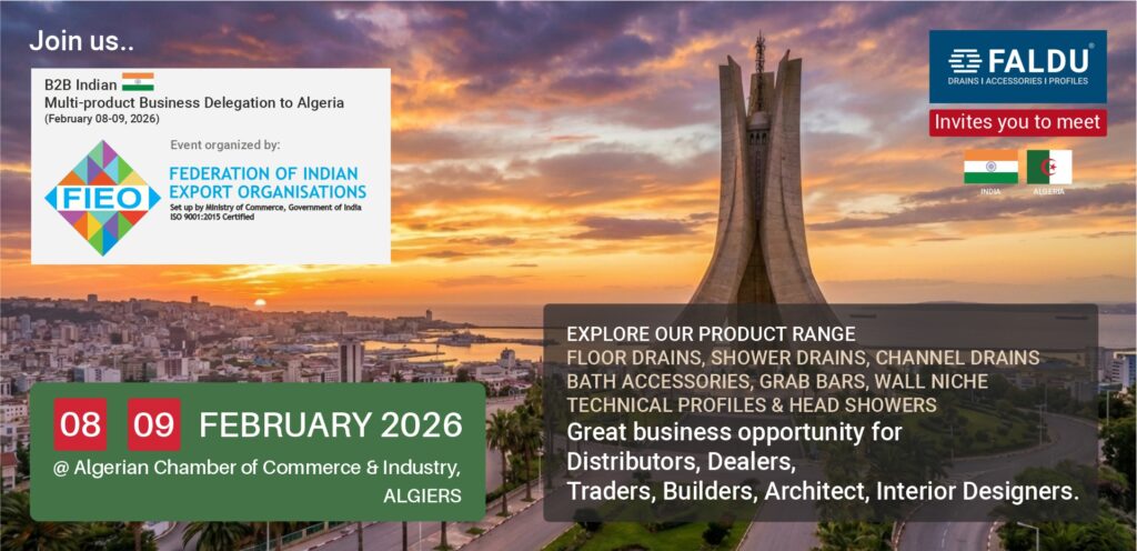 Website FALDU - Algeria B2B Invitation FALDU Drains, Accessories, Profiles B2B Invitation in ALGERIA