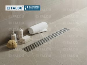 Barricade Solid Bar Shower Drain for Shower Areas of Bathroom