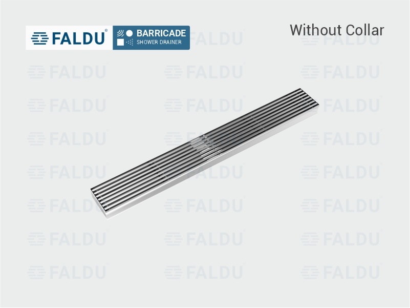 Barricade Solid Bar Shower Drain for Shower Areas of Bathroom