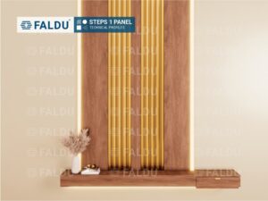 STEPS 1 PANEL Technical Profile for Wall & Wooden Furniture - FALDU