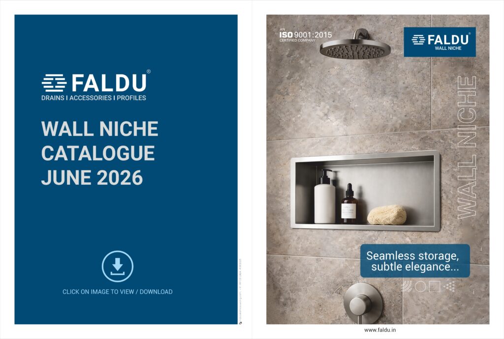 Stainless Steel Wall Niche for Bathroom and shower areas Catalogue 2026 FALDU